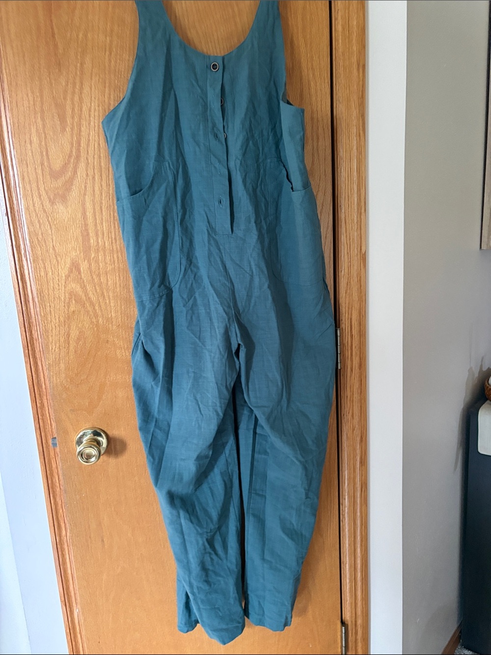 Teal Sleeveless Jumpsuit